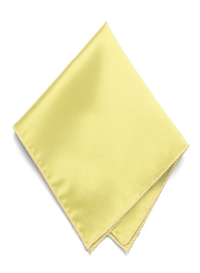 tiemart منديل جيب بلون أصفر زبدة سادة من تيمارت - Image 1